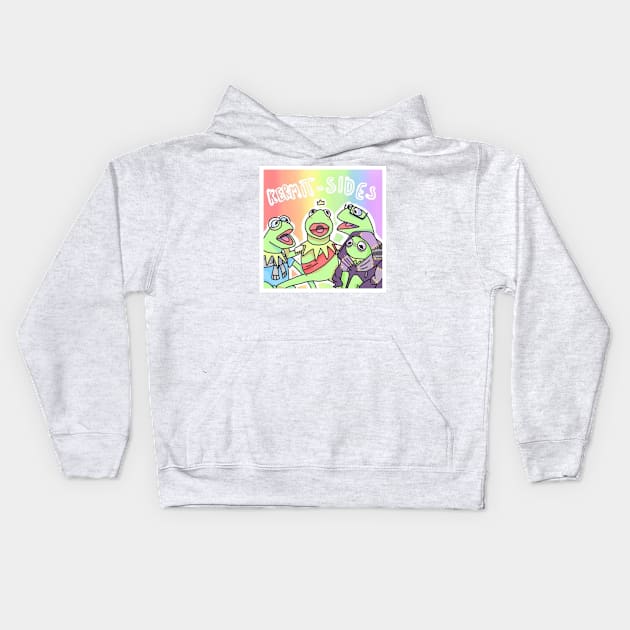 Frog Sides Kids Hoodie by SpaceKermit